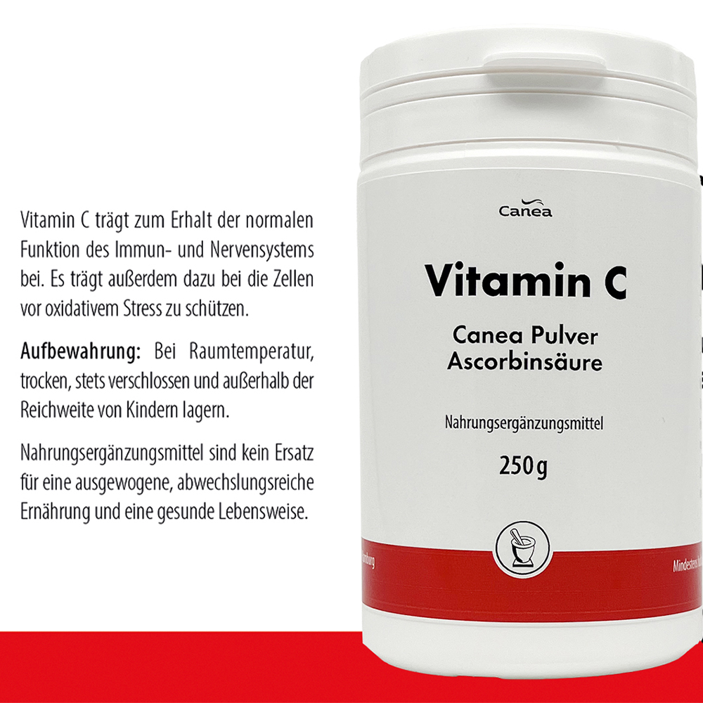 Vitamin C Canea Pulver 250 g 250 g Pulver