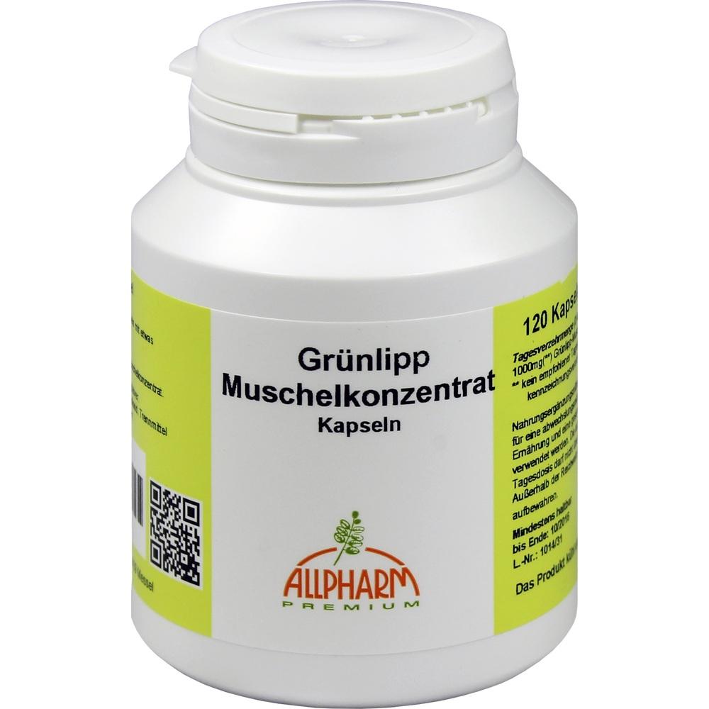 GRÜNLIPPMUSCHEL KONZENTRAT 500 mg Kapseln 120 St Kapseln