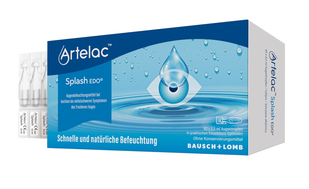 Artelac Splash EDO Augentropfen für trockene Augen 60X0.5 ml Augentropfen