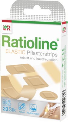RATIOLINE elastic Pflasterstrips in 4 Größen 20 St Pflaster