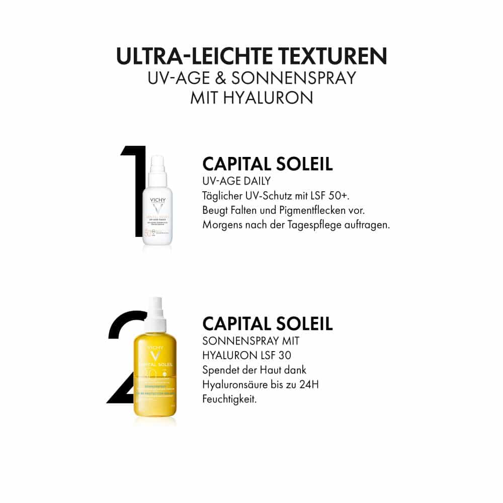 VICHY IDEAL Soleil Sonnenspray + Hyaluron LSF 30  200 ml Spray