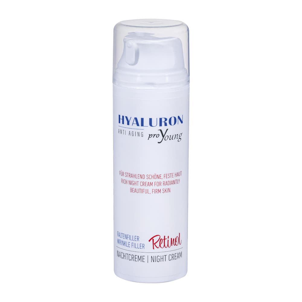 proYoung HYALURON ANTI AGING FALTENFILLER Retinol Nachtcreme 140 ml Nachtcreme