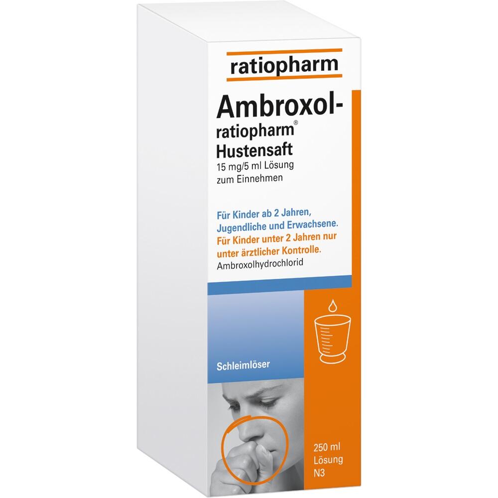 Ambroxol-ratiopharm Hustensaft 250 ml Lösung zum Einnehmen