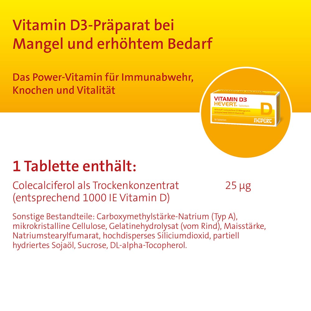 VITAMIN D3 HEVERT 100 St Tabletten