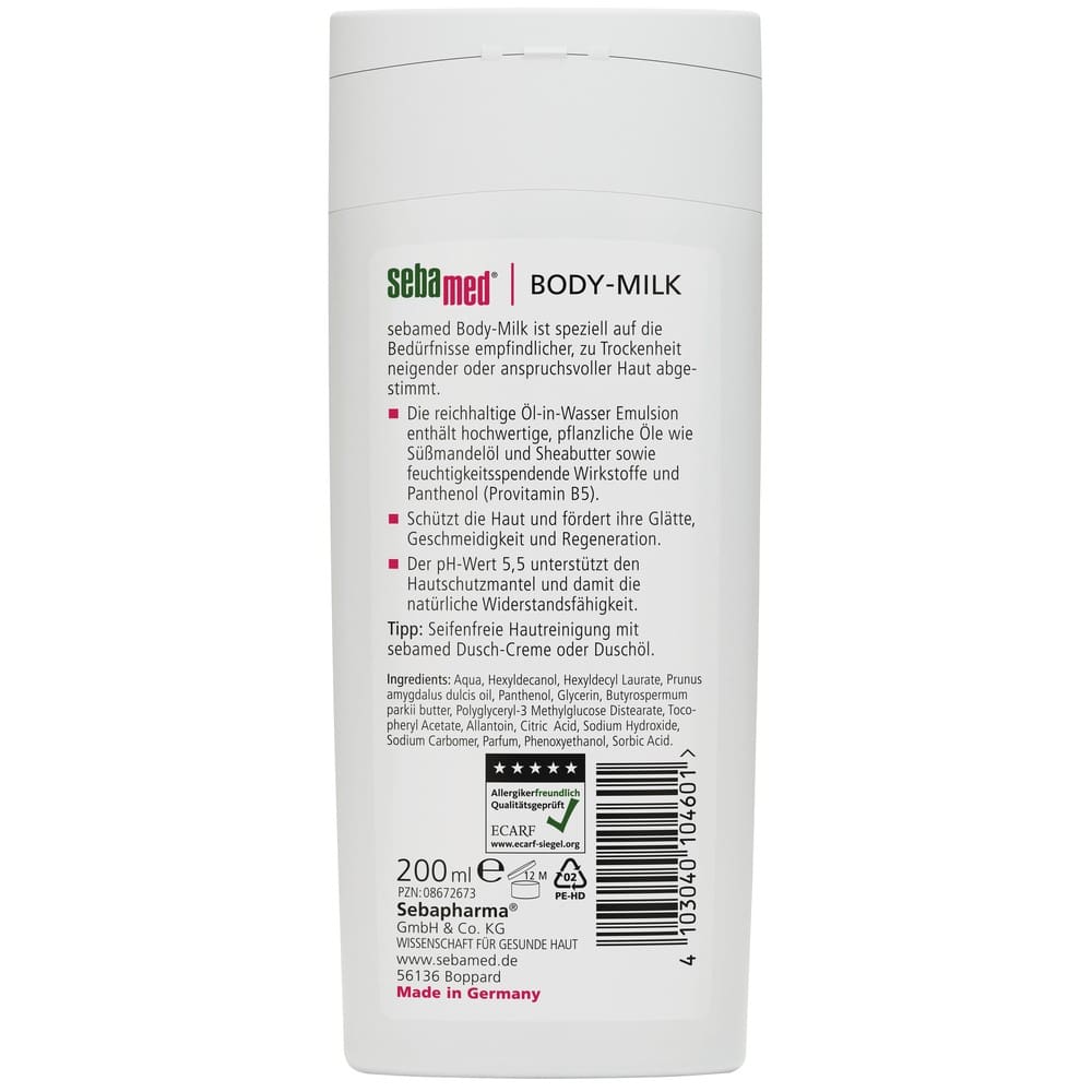 sebamed BODY-MILK 200 ml Creme