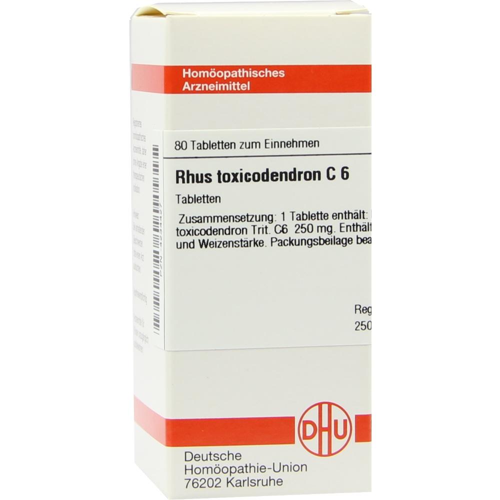 RHUS TOXICODENDRON C 6  80 St Tabletten