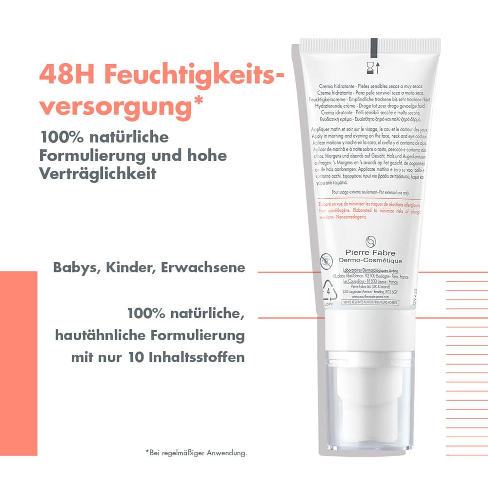 Avène TOLERANCE HYDRA-10 FEUCHTIGKEITSCREME 40 ml Creme