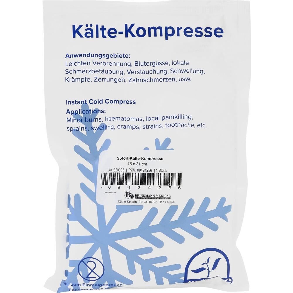 SOFORT KÄLTE Kompresse 15x21 cm 1 St Kompressen