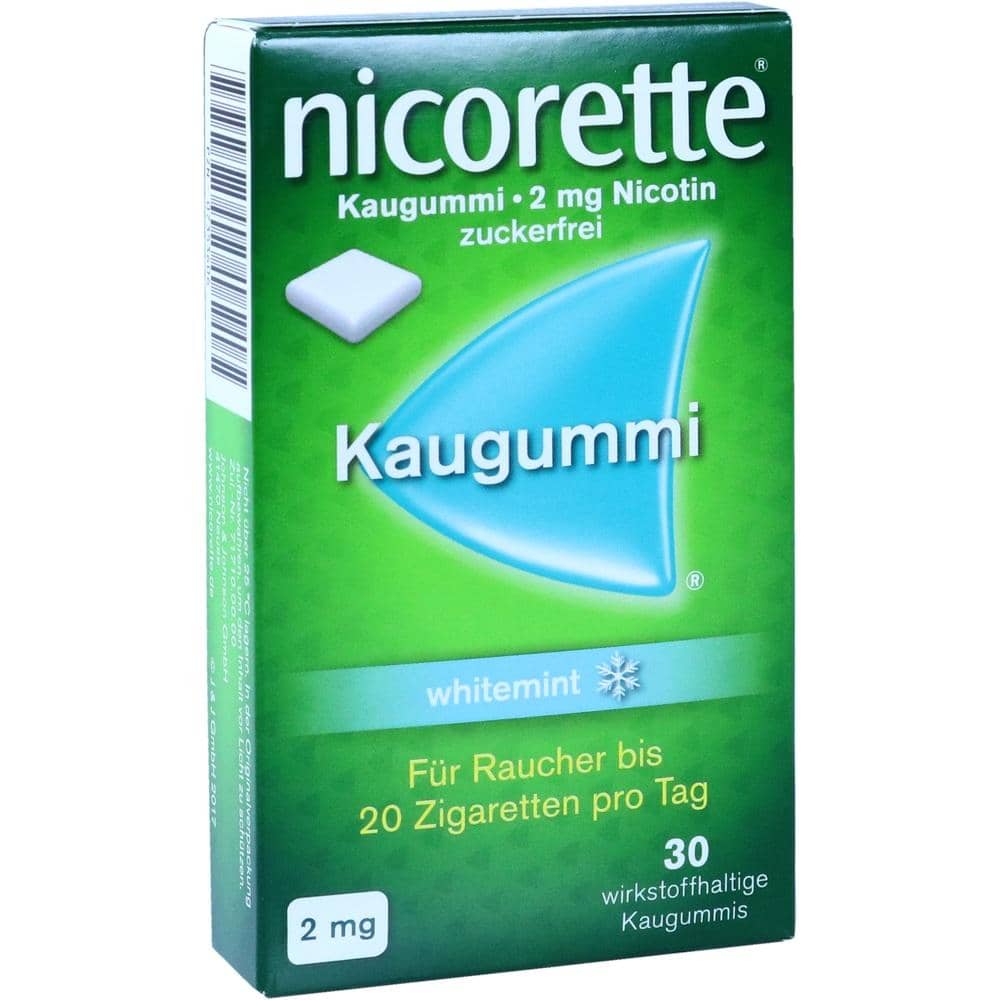 nicorette 2 mg Nikotinkaugummi whitemint für Raucher zum Aufhören