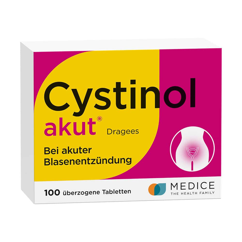 Cystinol akut bei akuter Blasenentzündung & Harnwegsinfektion 100 St Überzogene Tabletten