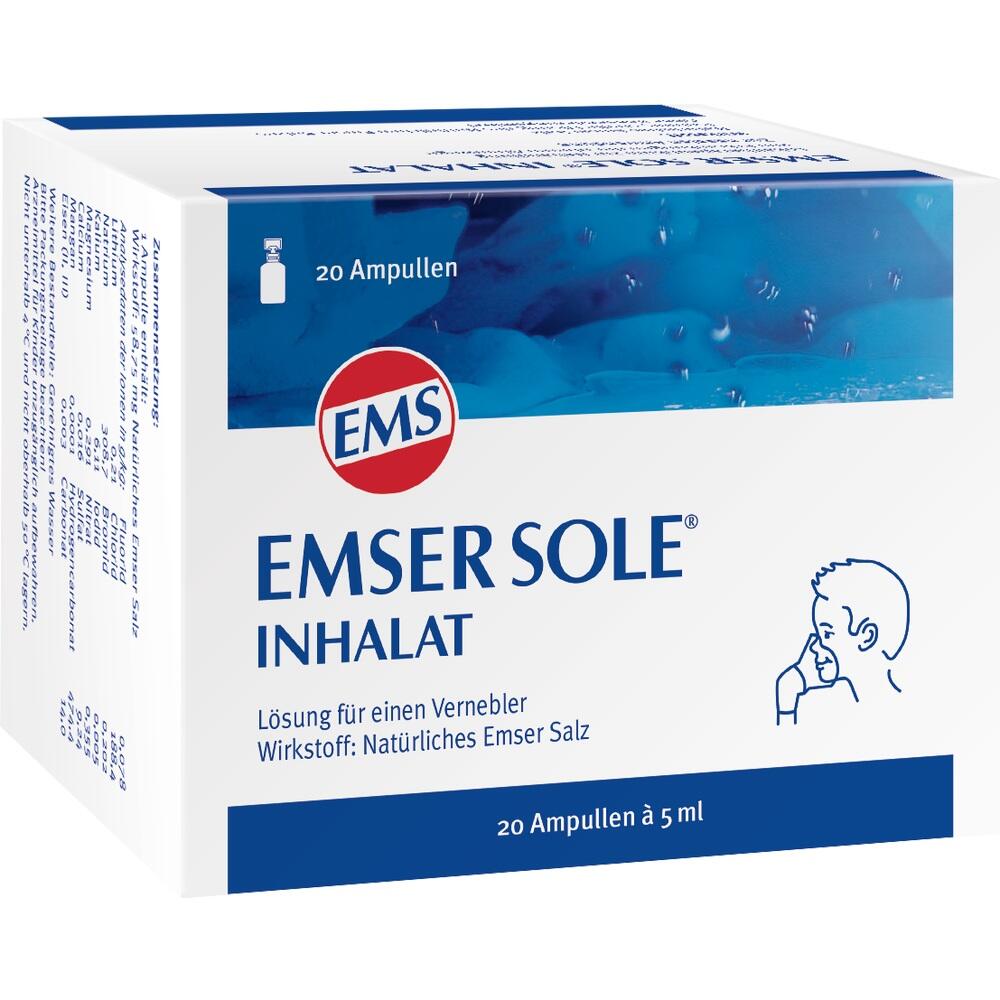Emser Sole Inhalat 20 St Lösung für einen Vernebler