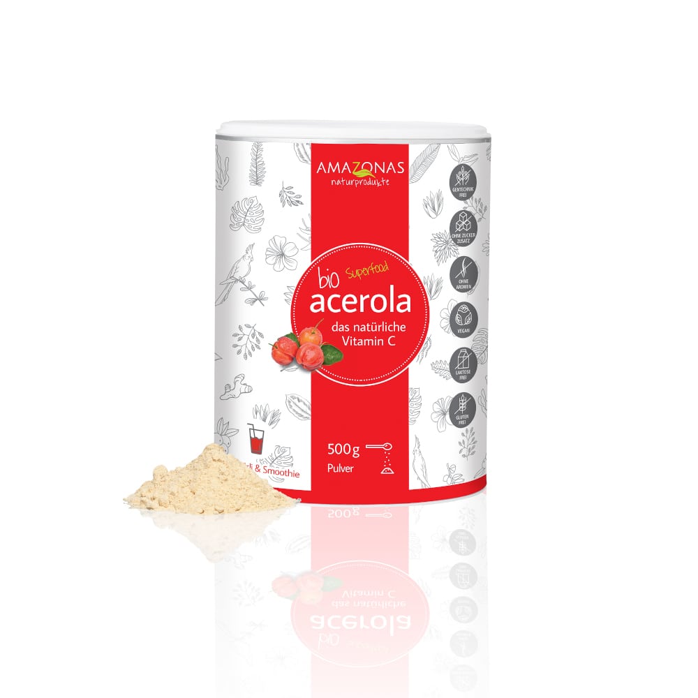 ACEROLA 100% Bio Pur nat.Vit.C Pulver 500 g Pulver
