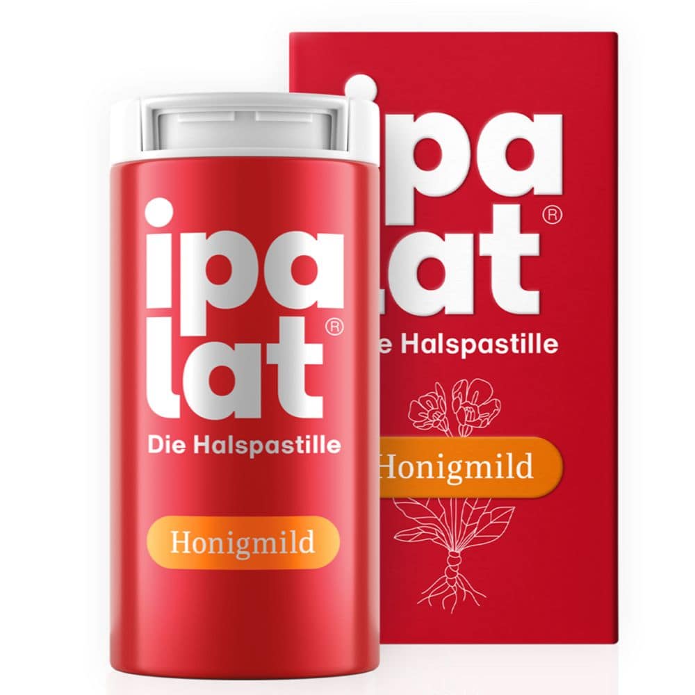 Ipalat Halspastillen Honigmild mentholfrei ohne Zucker 40 St Pastillen