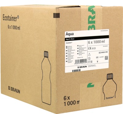 Aqua B Braun Spüllösung Kunststoff Flasche 6X1000 ml Lösung
