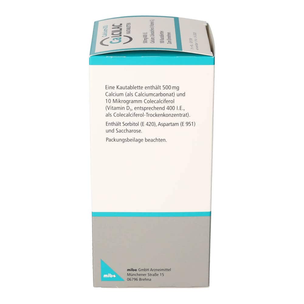 Calcilac 500mg/400 I.E. 180 St Kautabletten