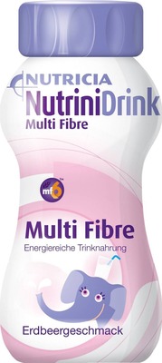 NutriniDrink Multi Fibre Erdbeere 200 ml Flüssigkeit