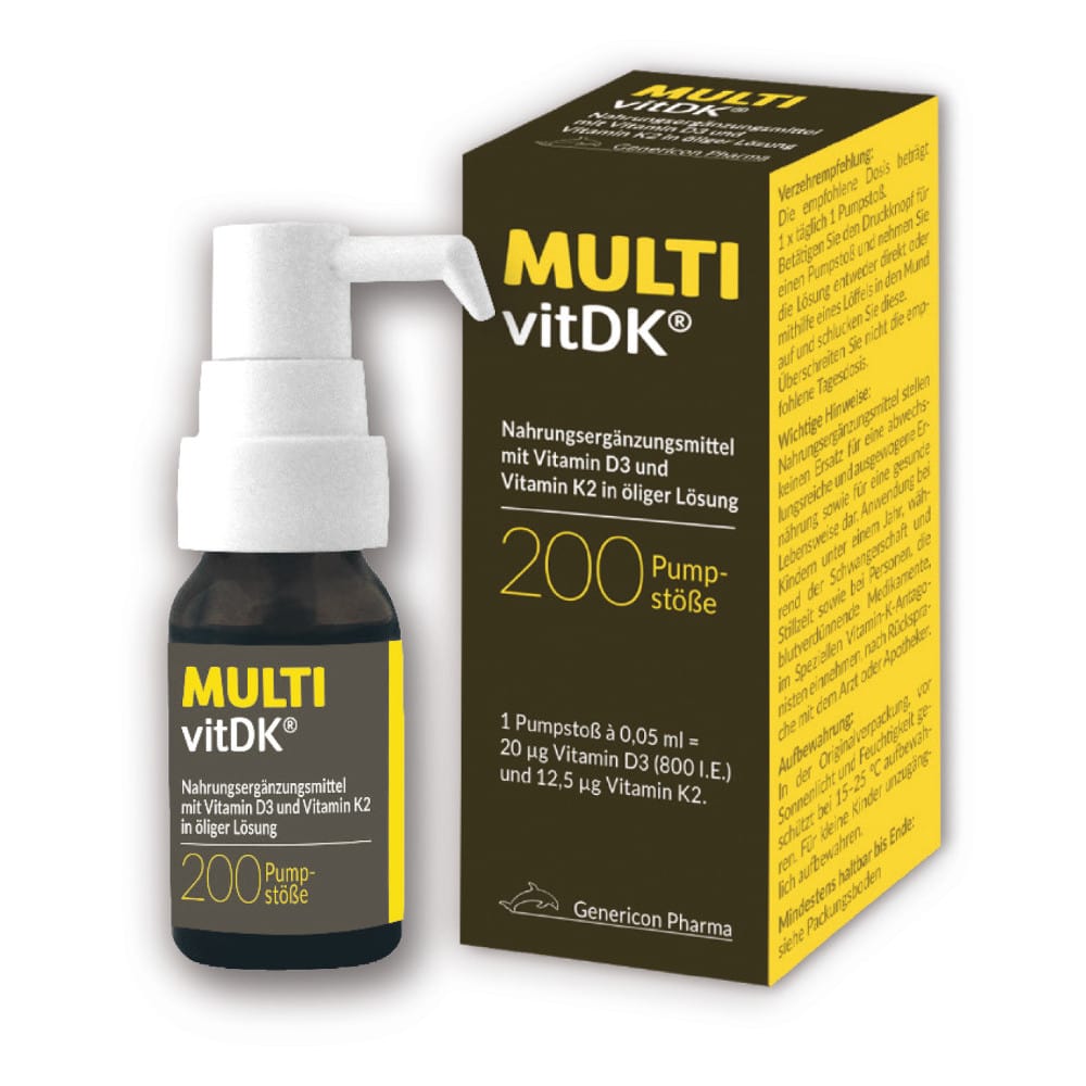 MULTI vitDK Vitamin D3 + K2 10 ml Pumplösung