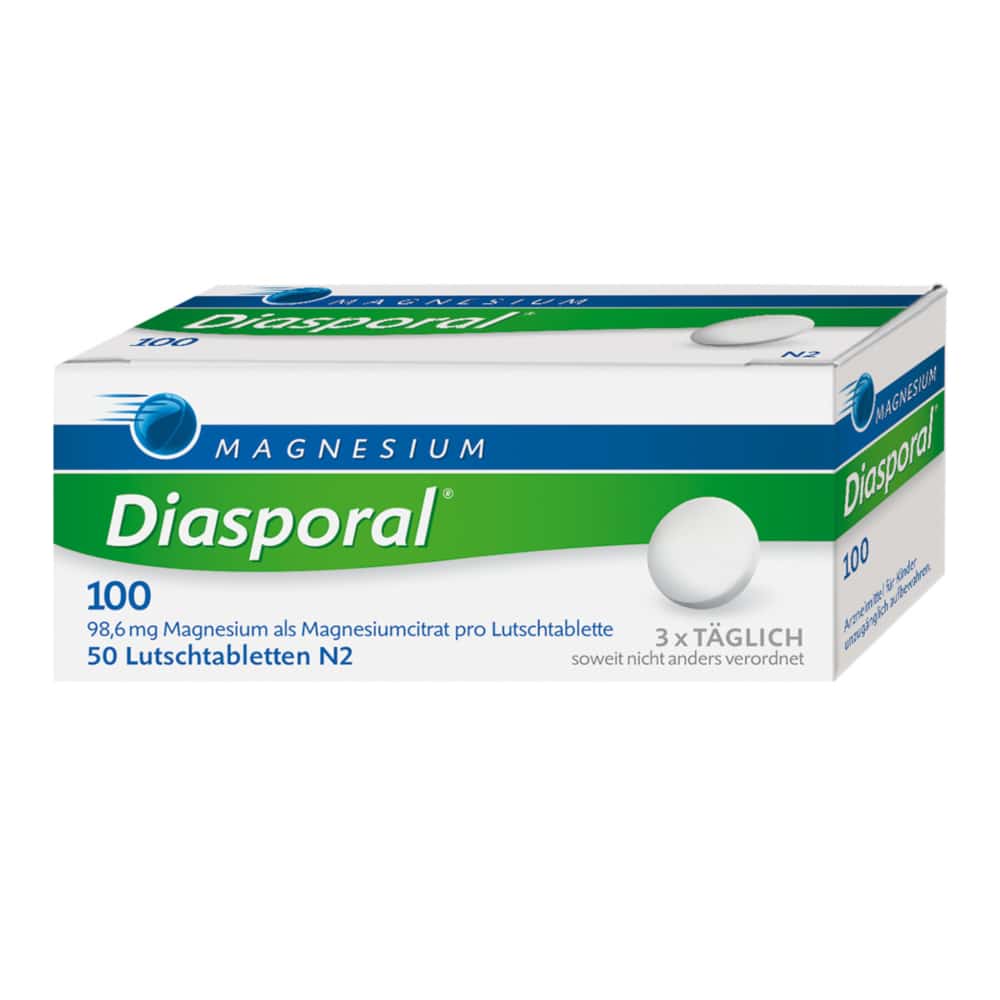 MAGNESIUM Diasporal 100  50 St Lutschtabletten
