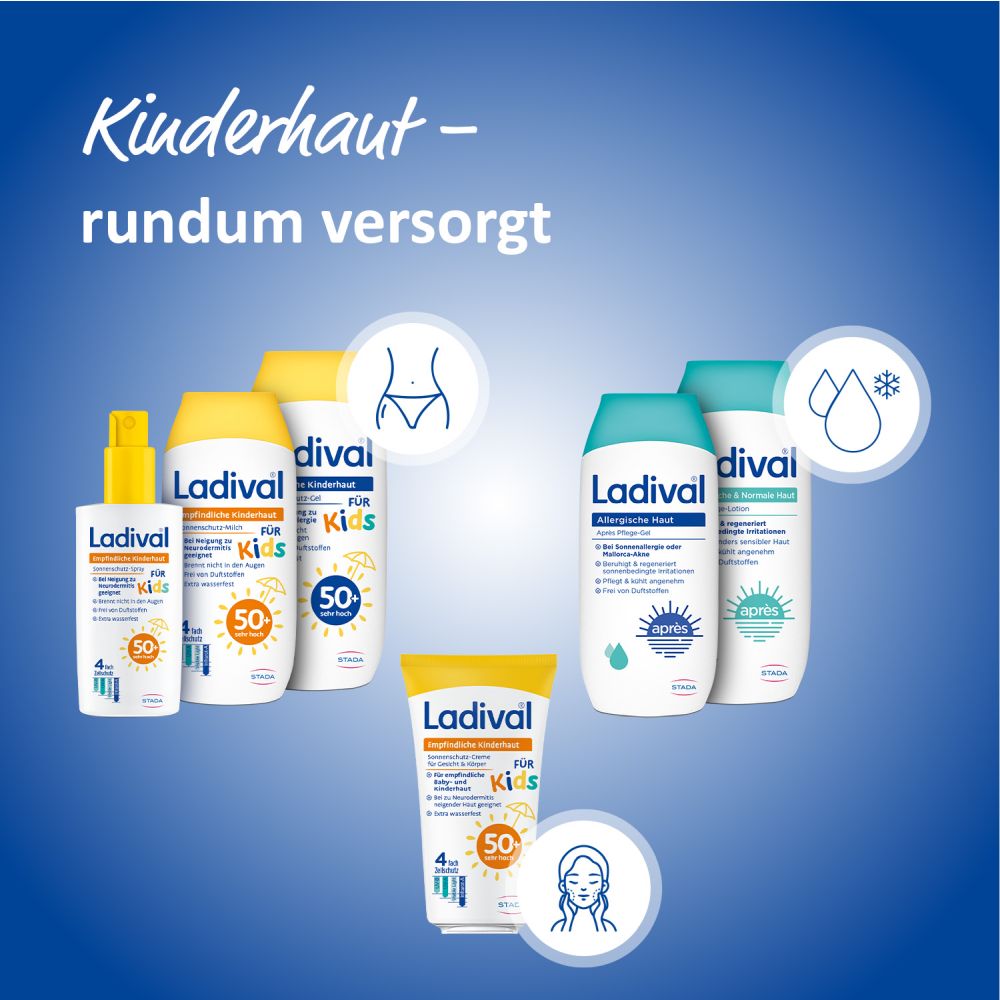Ladival Allergische Kinderhaut Sonnenschutz-Gel für Kids LSF 50+ 200 ml Gel