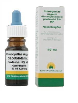 RHINOGUTTAE Argenti Diacetylotannici proteinici 3% MP Nasentropfen 10 ml Nasentropfen