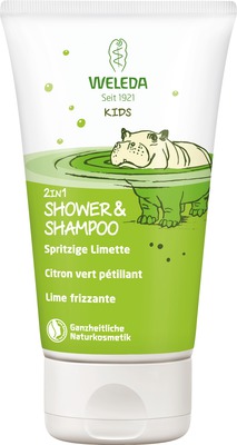 Weleda Kids 2in1 Shower & Shampoo Spritzige Limette 150 ml Duschgel