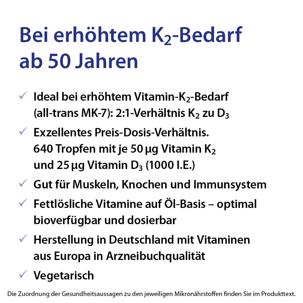 Dr. Jacob's Vitamin K2D3 Öl 1000 IE/50 mcg D3+K2