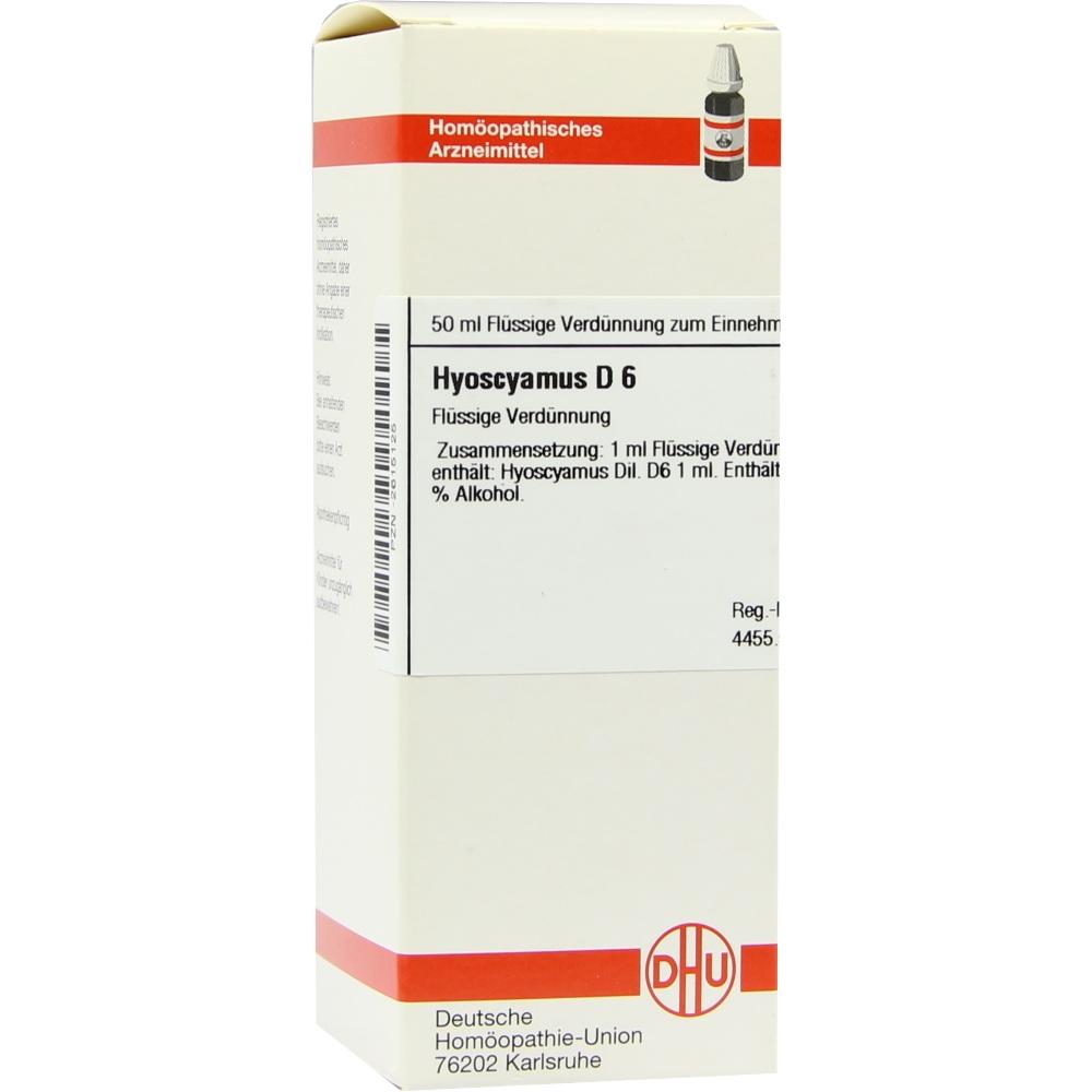 HYOSCYAMUS D 6 Dilution 50 ml Dilution