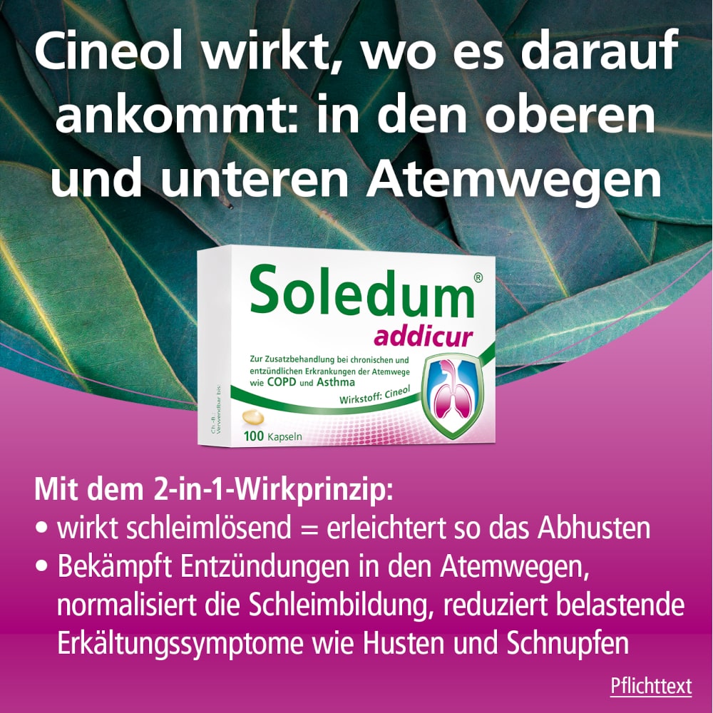 Soledum addicur 200 mg 100 St Magensaftresistente Weichkapseln