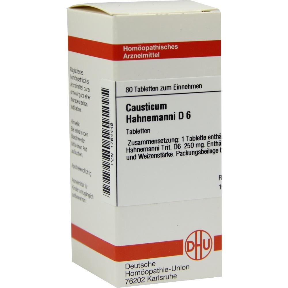 CAUSTICUM HAHNEMANNI D 6 Tabletten 80 St Tabletten