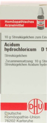 ACIDUM HYDROCHLORICUM D 12 Globuli 10 g Globuli