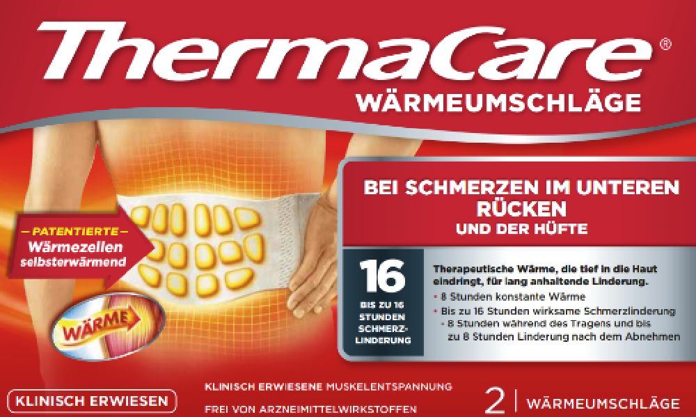 ThermaCare WÄRMEUMSCHLÄGE BEI RÜCKENSCHMERZEN 2 St