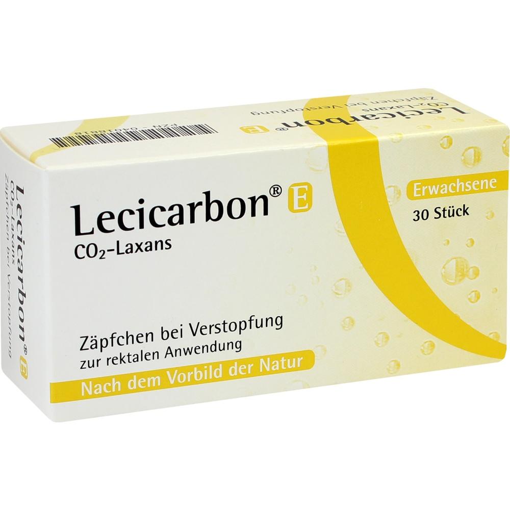 Lecicarbon E CO2-Laxans für Erwachsene 30 St Erwachsenen-Suppositorien