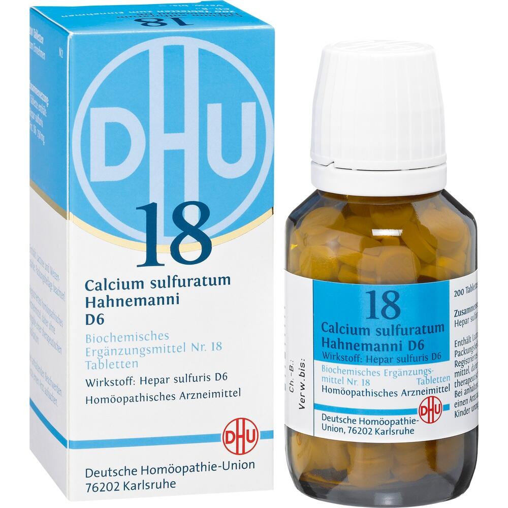 DHU Schüssler-Salz Nr. 18 Calcium sulfuratum D 6 Tabletten 200 St Tabletten