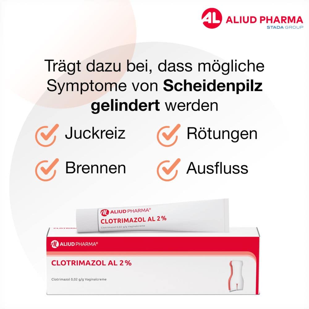 Clotrimazol AL 2% bei Vaginalpilz