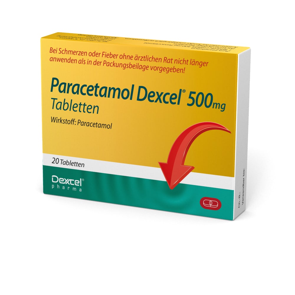 Paracetamol Dexcel 500mg 20 St Tabletten