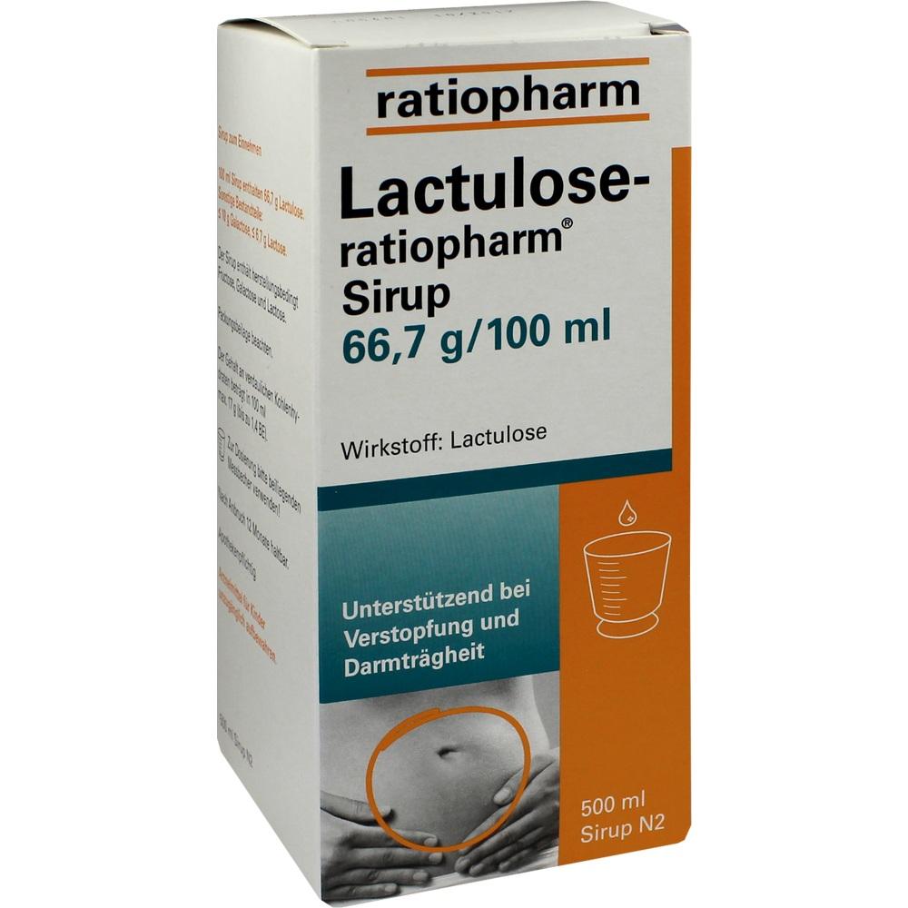 Lactulose ratiopharm bei Verstopfung 500 ml Sirup