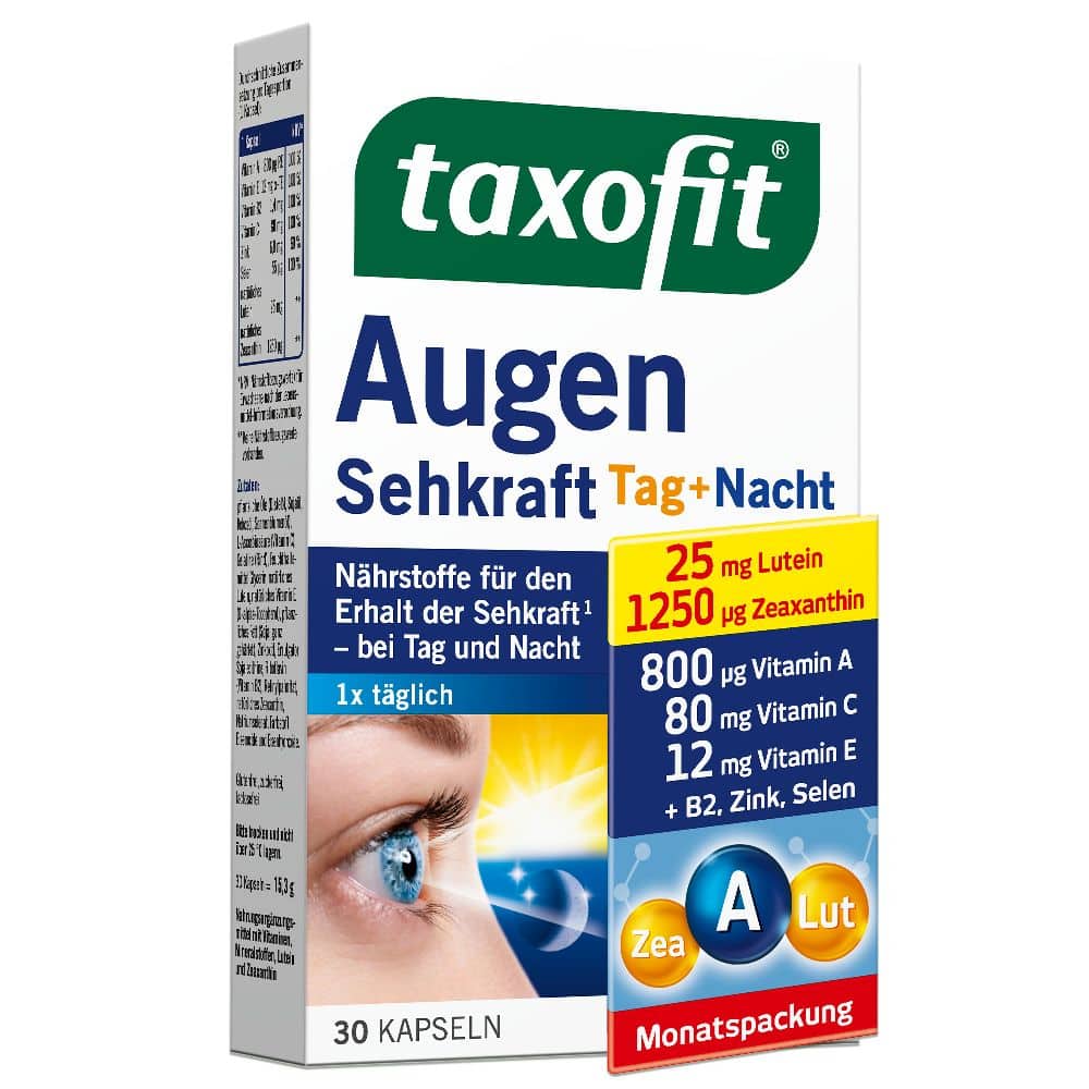 taxofit Augen Sehkraft Tag + Nacht 30 St Kapseln