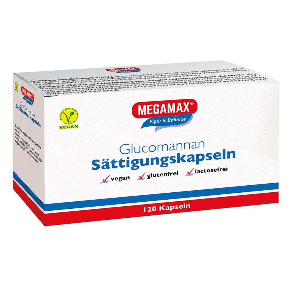 MEGAMAX Glucomannan Sättigungskapseln  120 St Kapseln