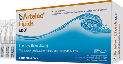 Artelac Lipids EDO Augengeltropfen für stark tränende Augen 30X0.6 g Augengel