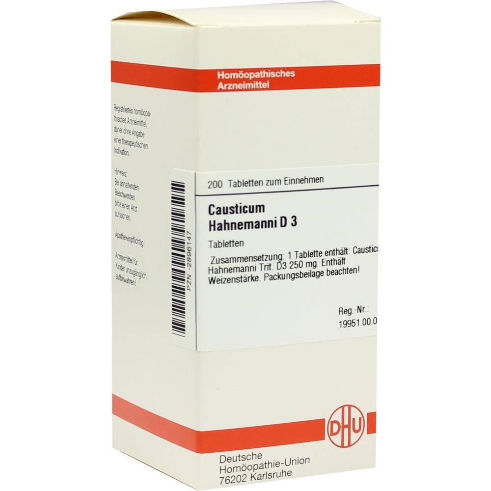 CAUSTICUM HAHNEMANNI D 3 Tabletten 200 St Tabletten