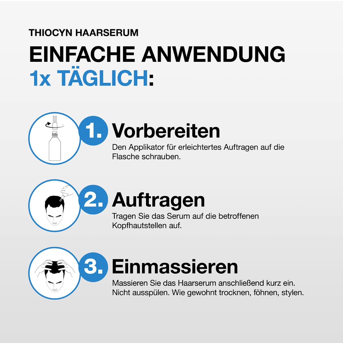 Thiocyn Haarserum Männer 6 Monats-Vorteilspackung 3X150 ml Flaschen