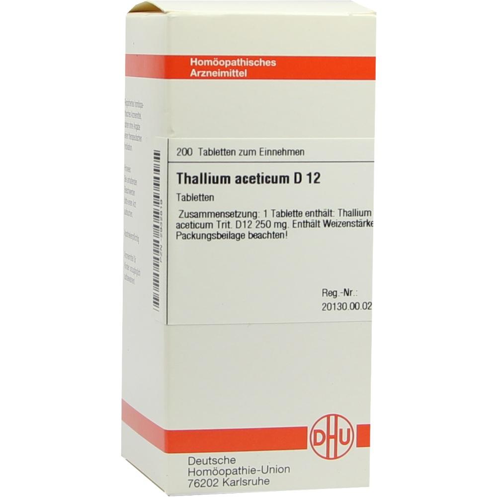 THALLIUM ACETICUM D 12 Tabletten 200 St Tabletten