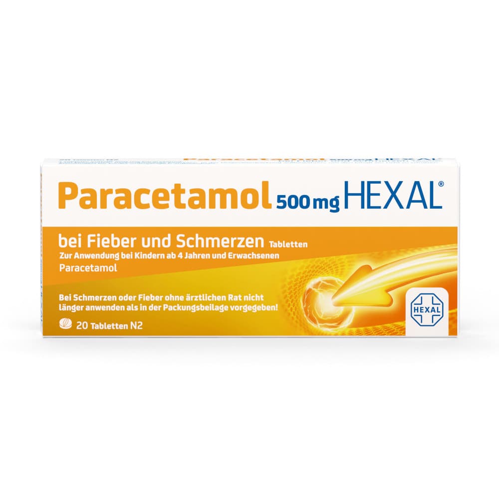 Paracetamol HEXAL 500mg 20 St Tabletten