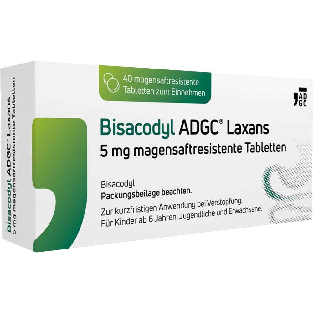 Bisacodyl ADGC Laxans 5 mg 40 St Tabletten magensaftresistent