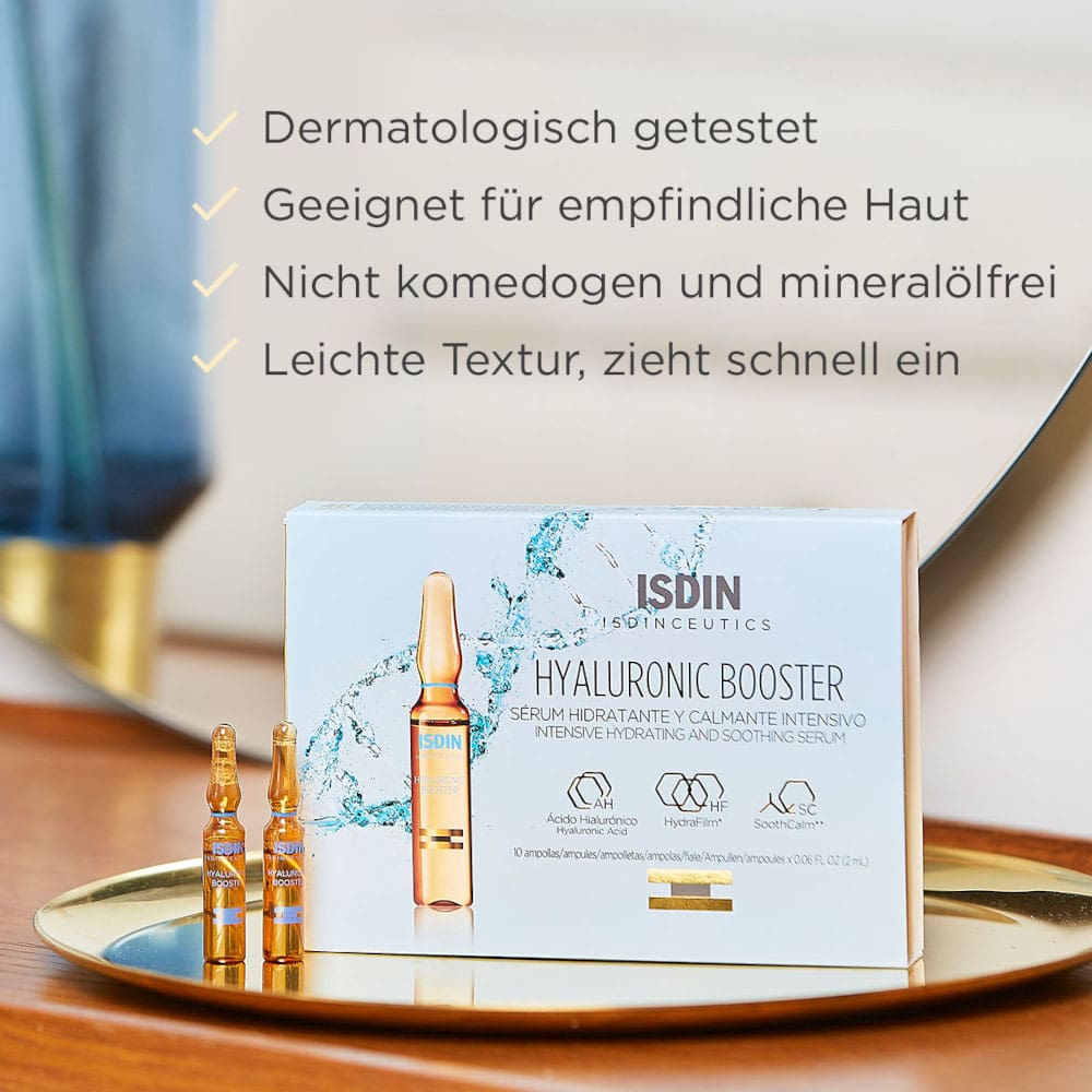 Isdinceutis Hyaluronic Booster Feuchtigkeitsserum Ampullen 10X2 ml Ampullen