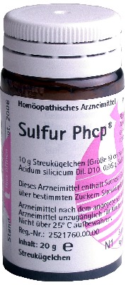 SULFUR PHCP Globuli 20 g Globuli