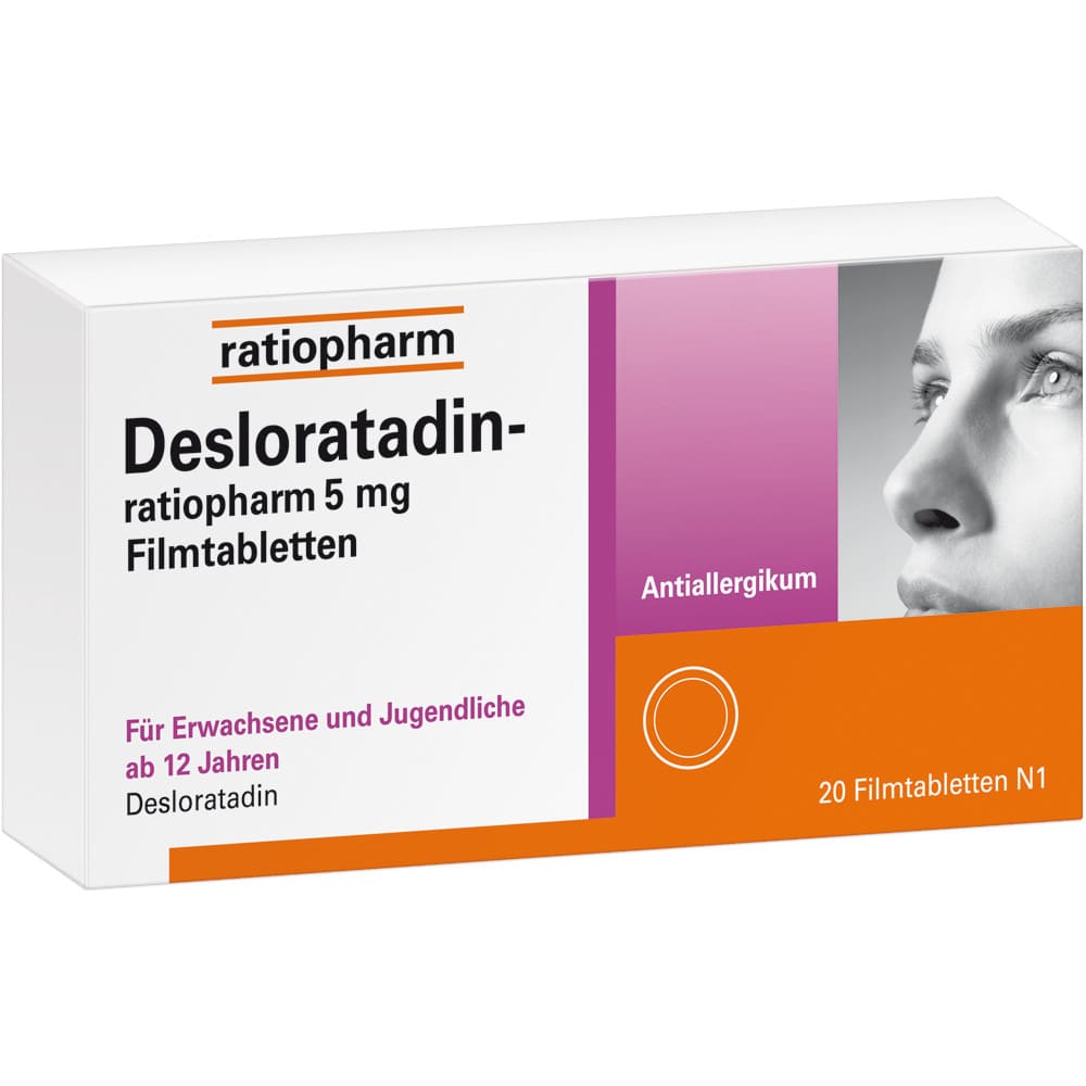 Desloratadin ratiopharm - bei Allergien 20 St Filmtabletten