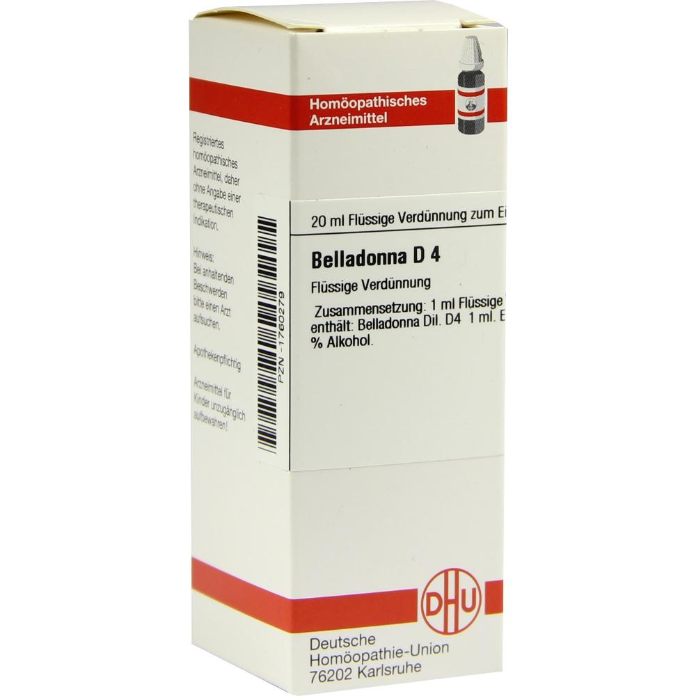 BELLADONNA D 4 Dilution 20 ml Dilution