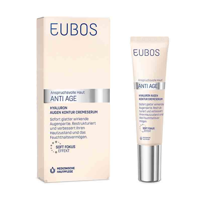 EUBOS SENSITIVE Hyaluron Augen Kontur CremeSerum 15 ml Creme