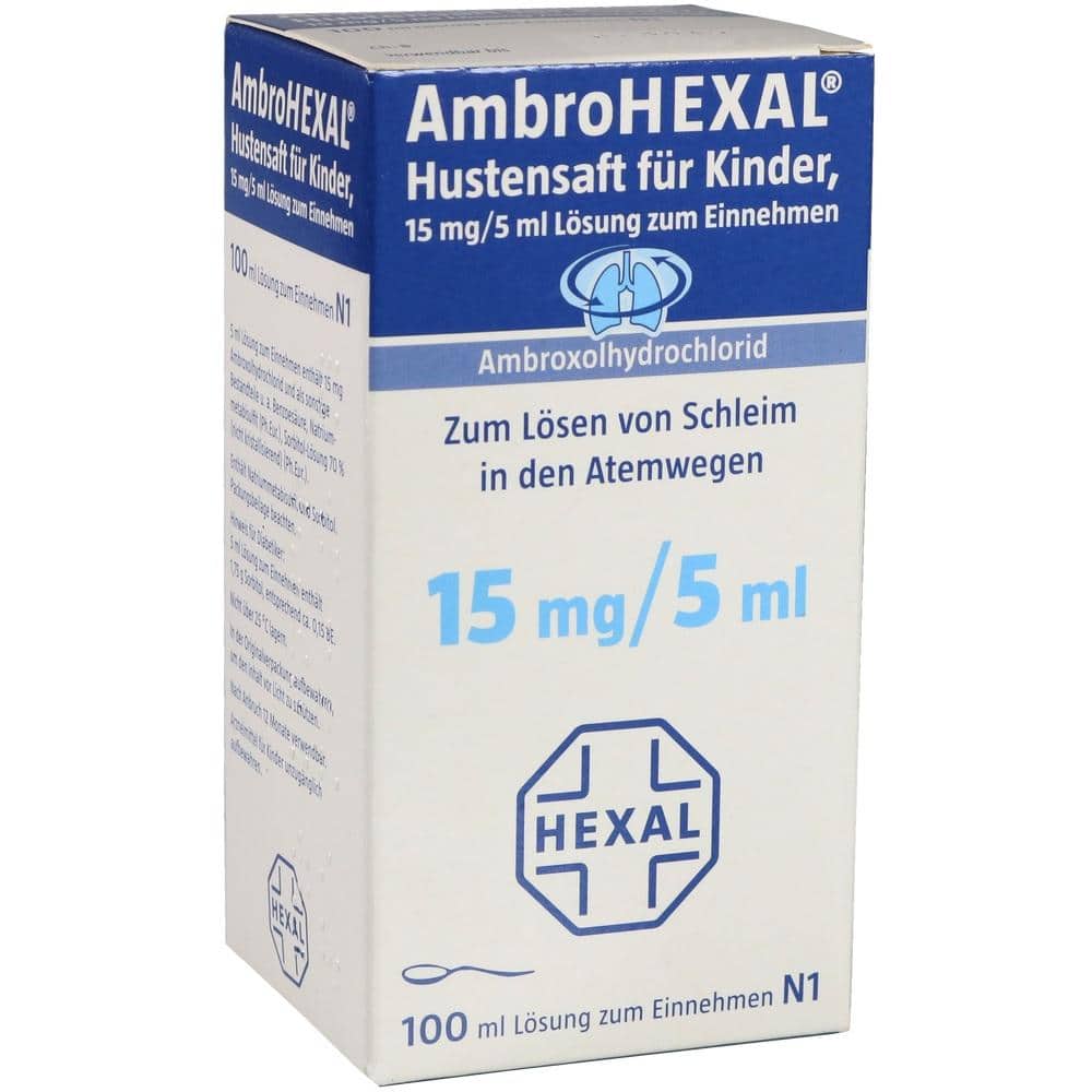 AmbroHEXAL Hustensaft für Kinder 15mg/5ml 100 ml Lösung zum Einnehmen